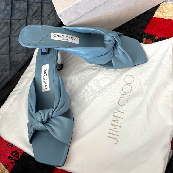 Jimmy Choo Avenue 50 mm size 38 (7/8) in Smoky Blue